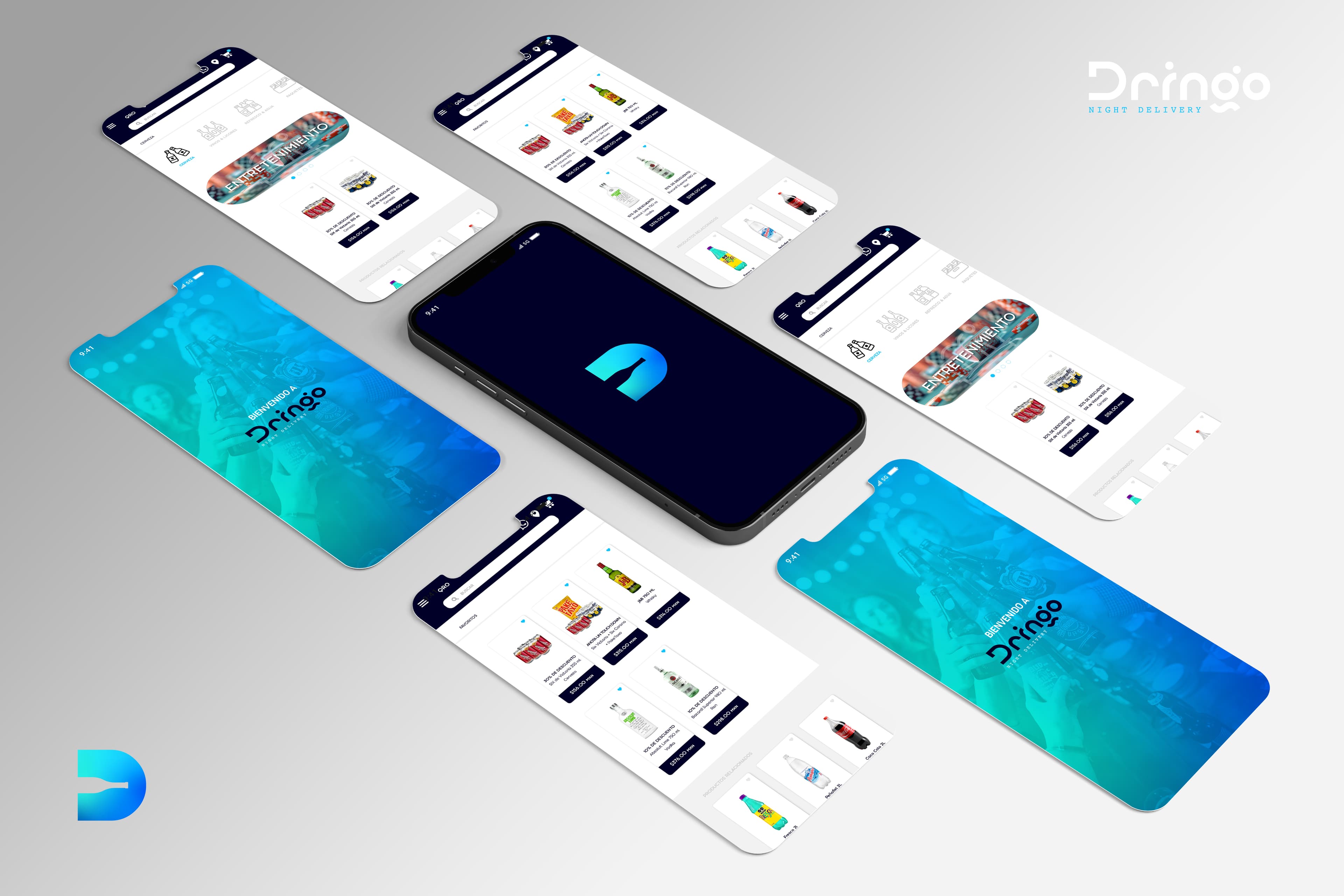 Dringo App, Branding, Identidad, Packaging, Rotulación de Vehiculos