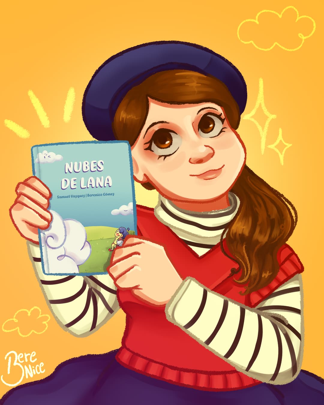 Bere con su libro